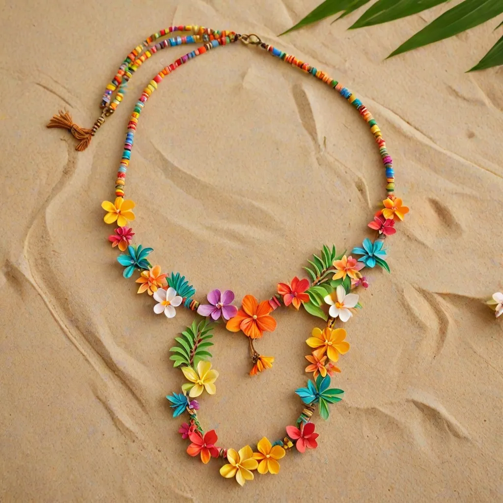 Jak zrobić hawajski naszyjnik z bibuły?