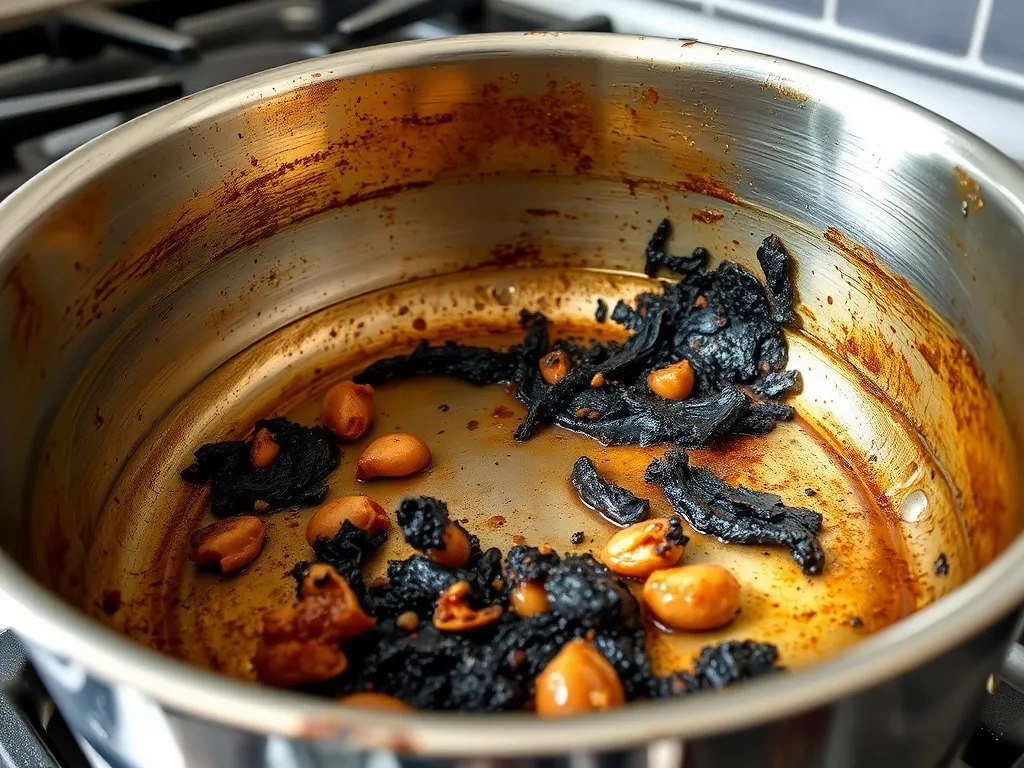 Jak wyczyścić przypalony garnek w środku?